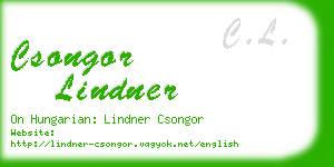 csongor lindner business card